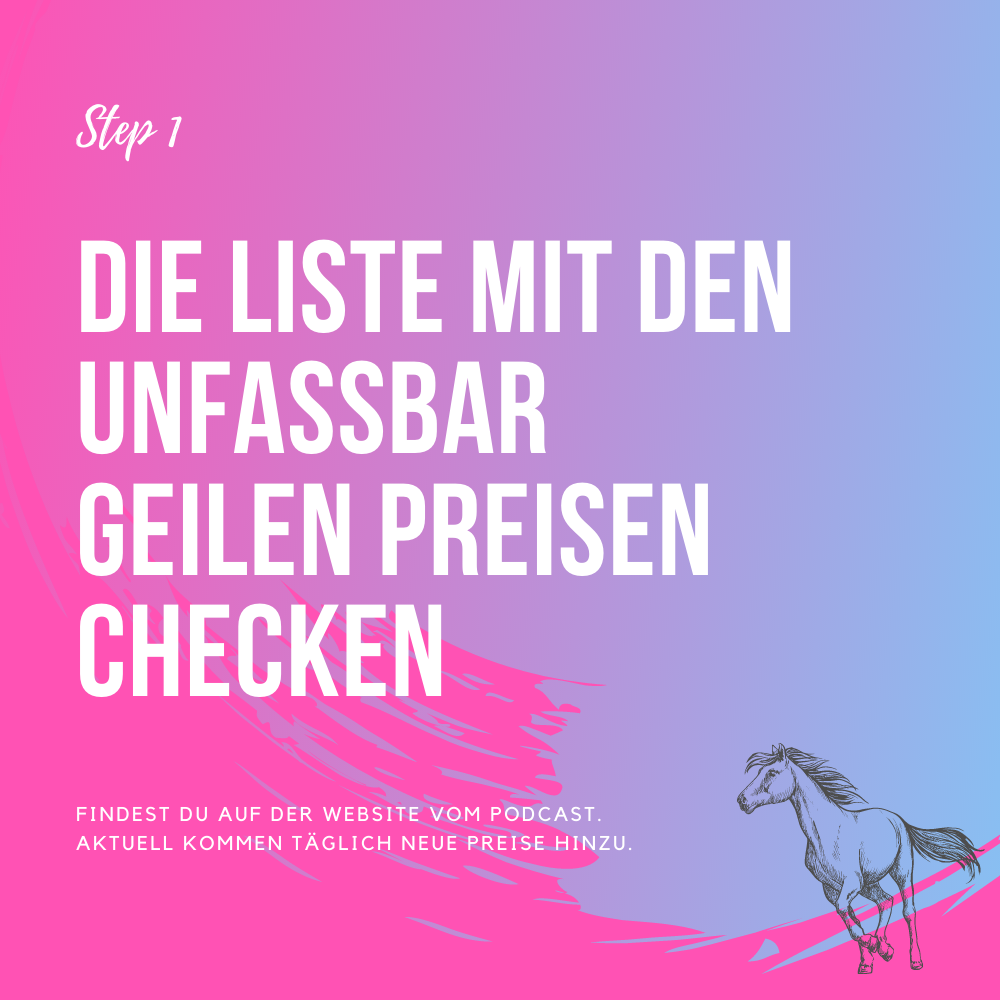 Charity Aktion Pferdemädchen Podcast Anleitung Step1