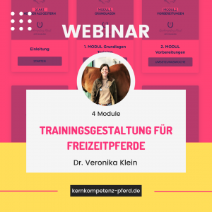Pferdemädchen Podcast Empfehlung Weiterbildung Webinar Trainingsplanung für Freizeitpferde mit Dr. Veronika Klein von Kernkompetenz Pferd